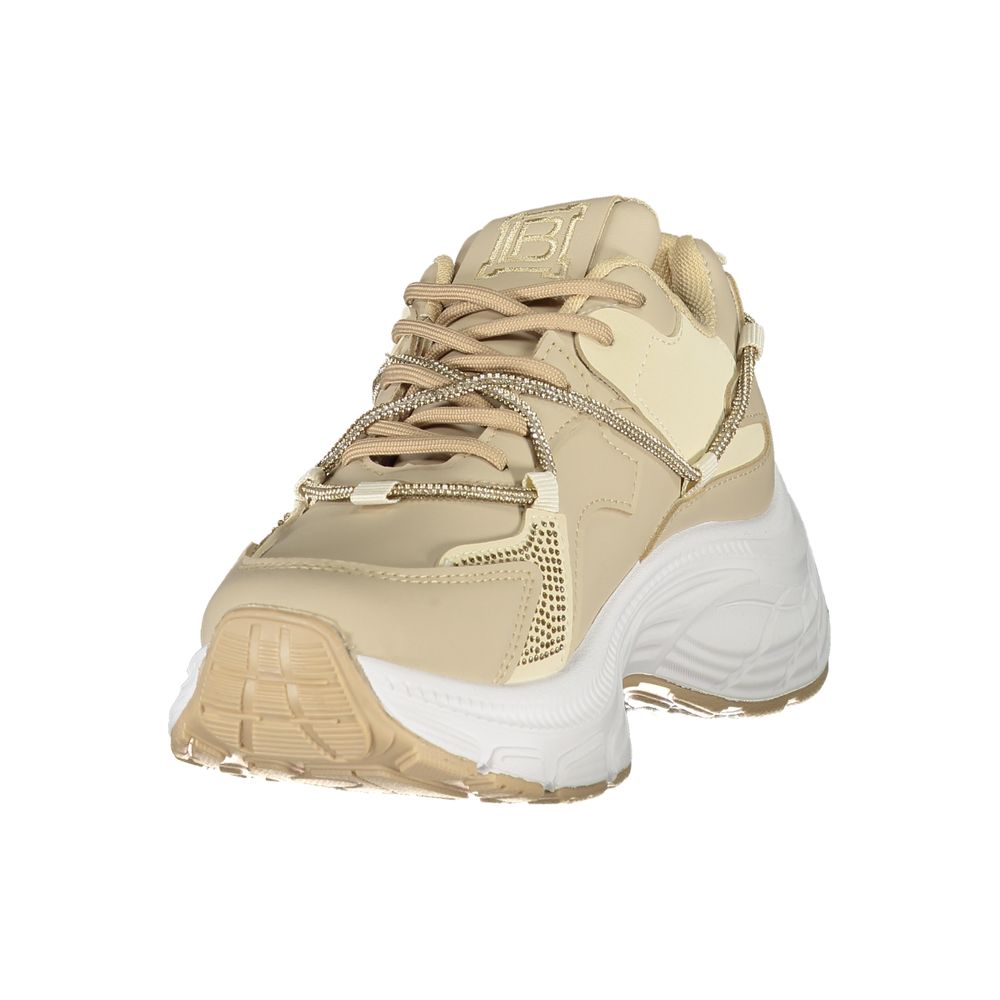 Laura Biagiotti Beige Polyester Women Sneaker -   -  Laura Biagiotti.