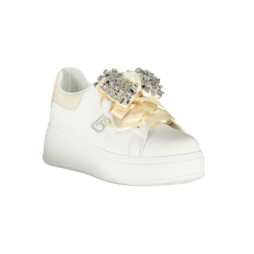Laura Biagiotti White Polyester Women Sneaker -   -  Laura Biagiotti.