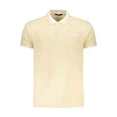 Cavalli Class Beige Cotton Men Polo Shirt -   -  Cavalli Class.