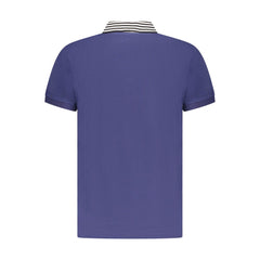 Cavalli Class Blue Cotton Men Polo Shirt -   -  Cavalli Class.