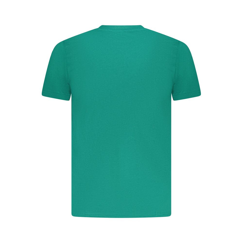 Cavalli Class Green Cotton Men T-Shirt -   -  Cavalli Class.