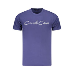 Cavalli Class Blue Cotton Men T-Shirt -   -  Cavalli Class.