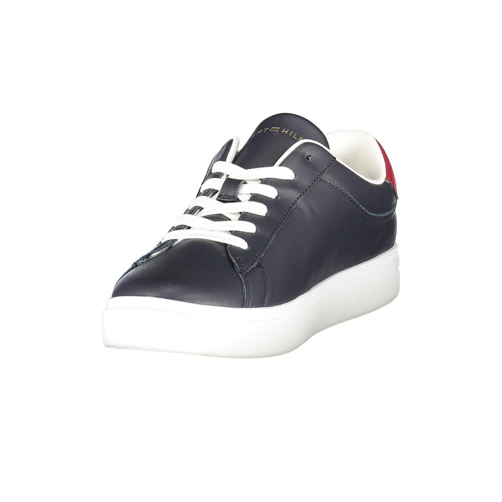 Tommy Hilfiger Blue Leather Women Sneaker -   -  Tommy Hilfiger.