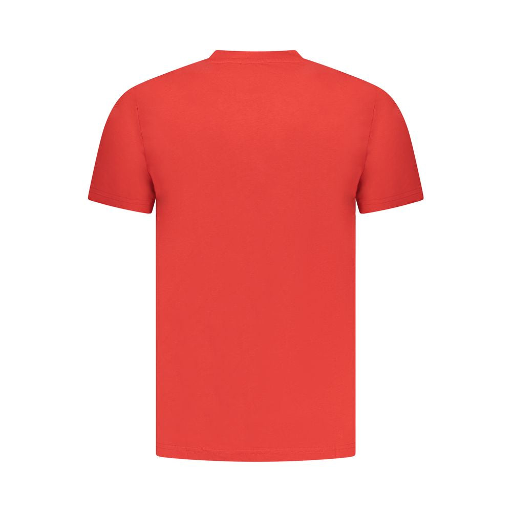 Cavalli Class Red Cotton Men T-Shirt -   -  Cavalli Class.