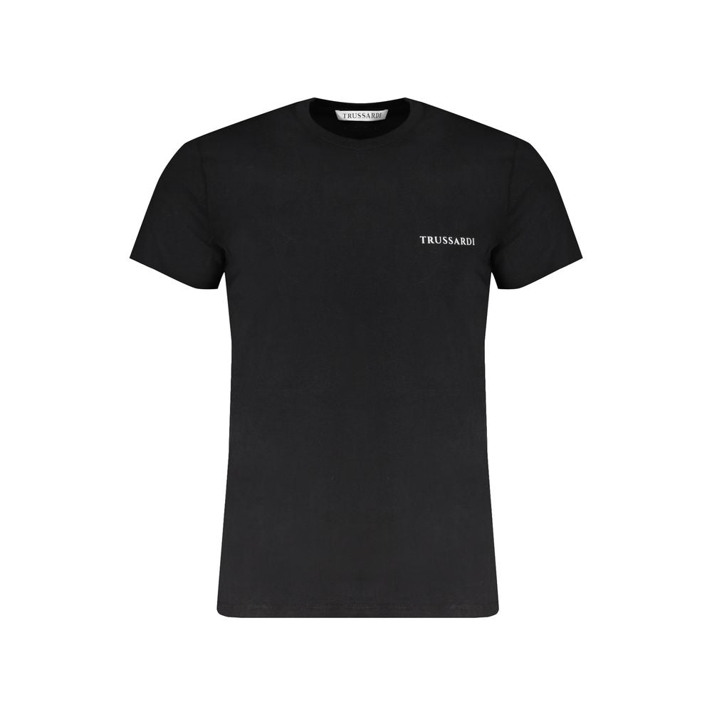 Trussardi Black Cotton T-Shirt -   -  Trussardi.