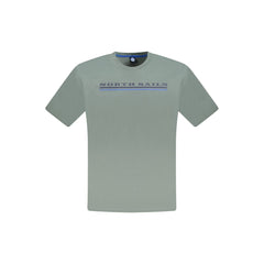 North Sails Green Cotton Men T-Shirt -   -  North Sails.