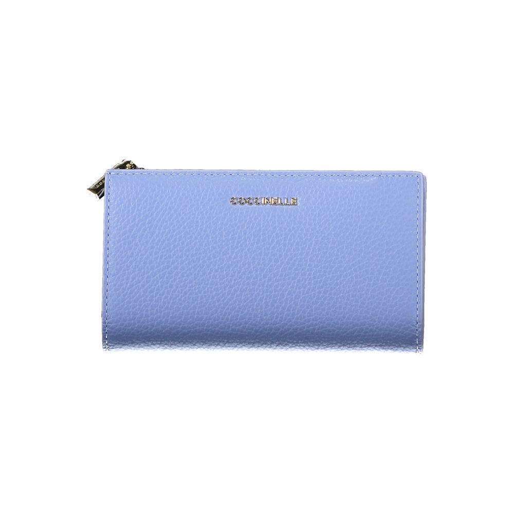 Coccinelle Light Blue Leather Women Wallet -   -  Coccinelle.