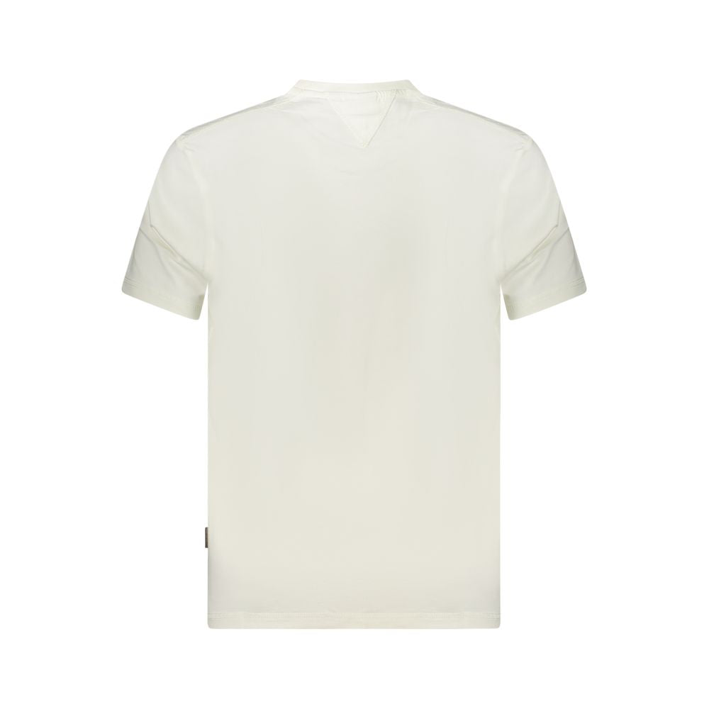 Napapijri White Cotton Men T-Shirt -   -  Napapijri.
