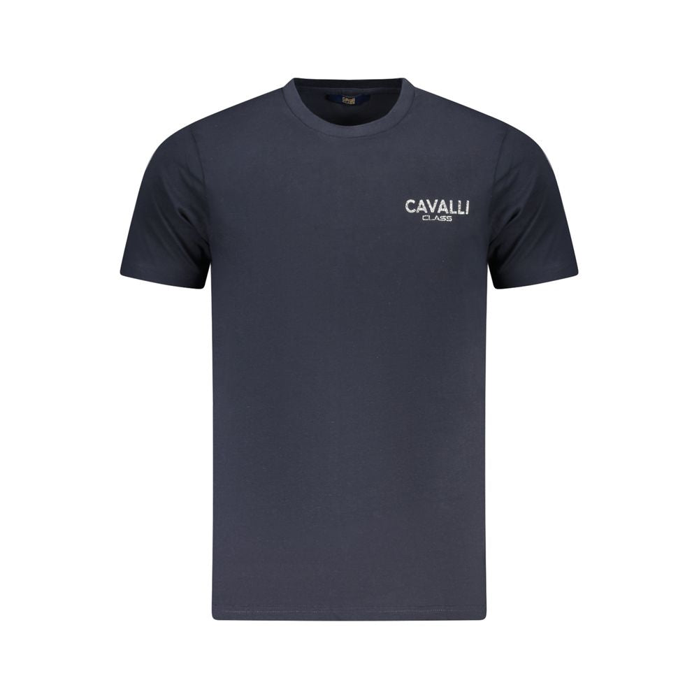 Cavalli Class Blue Cotton Men T-Shirt -   -  Cavalli Class.
