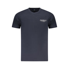 Cavalli Class Blue Cotton Men T-Shirt -   -  Cavalli Class.