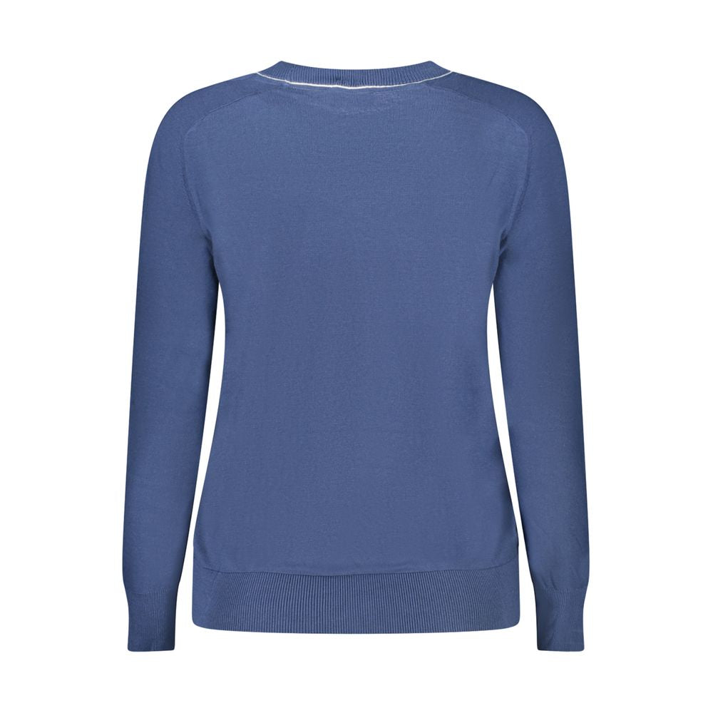 North Sails Blue Cotton Women Sweater -   -  North Sails.