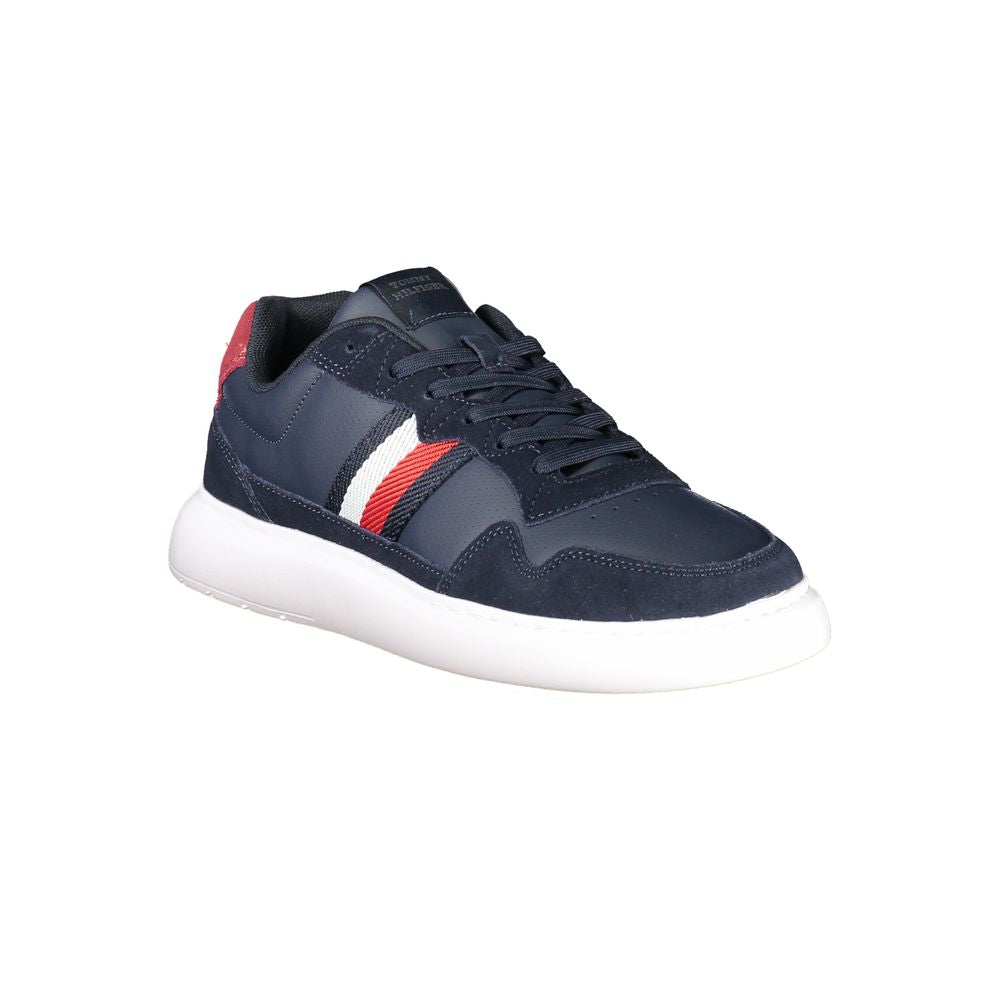 Tommy Hilfiger Blue Leather Men Sneaker -   -  Tommy Hilfiger.