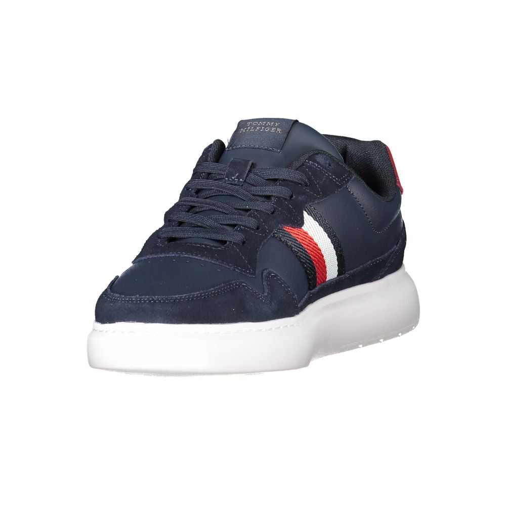 Tommy Hilfiger Blue Leather Men Sneaker -   -  Tommy Hilfiger.