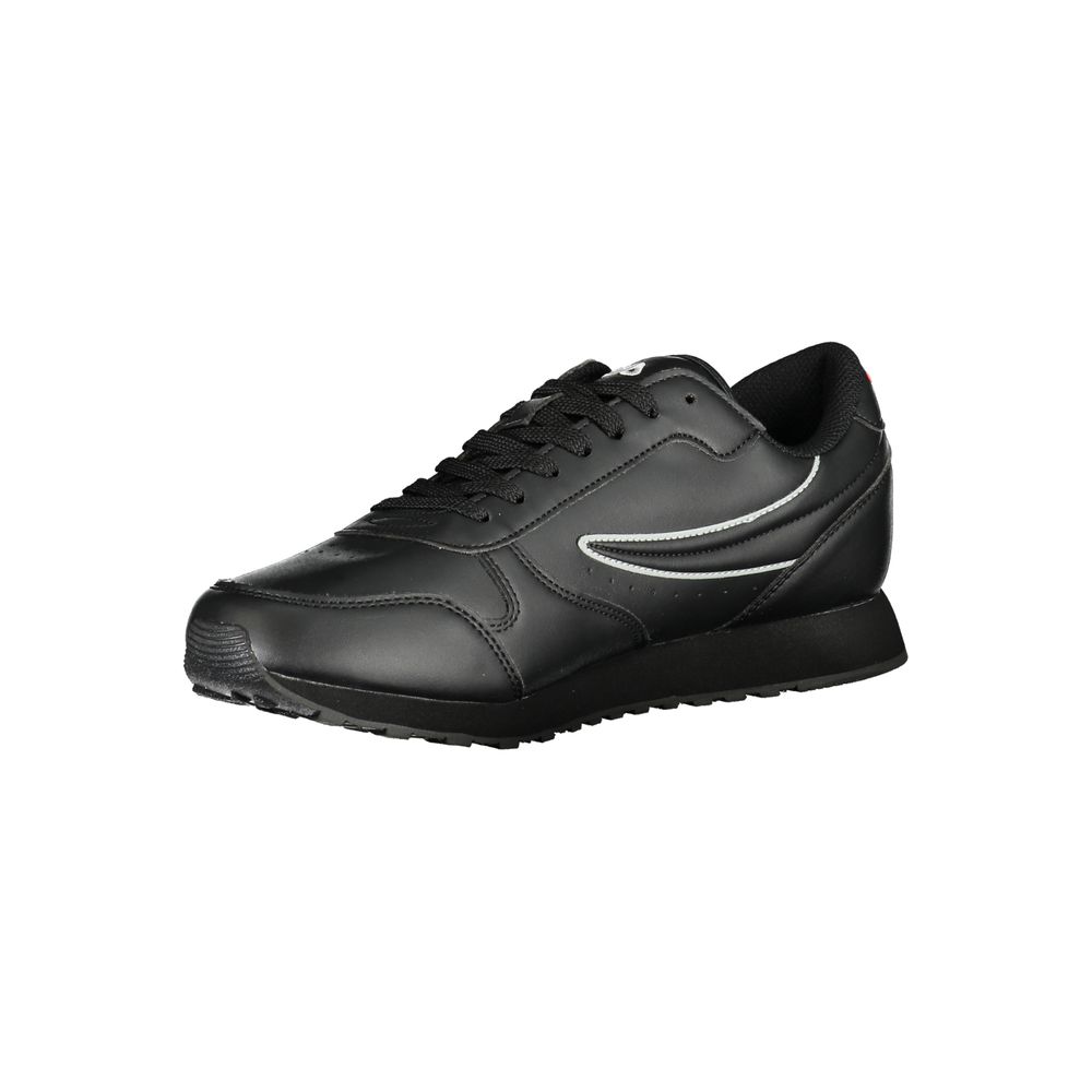 Fila Classic Laced Sports Sneakers with Contrast Details -   -  Fila.