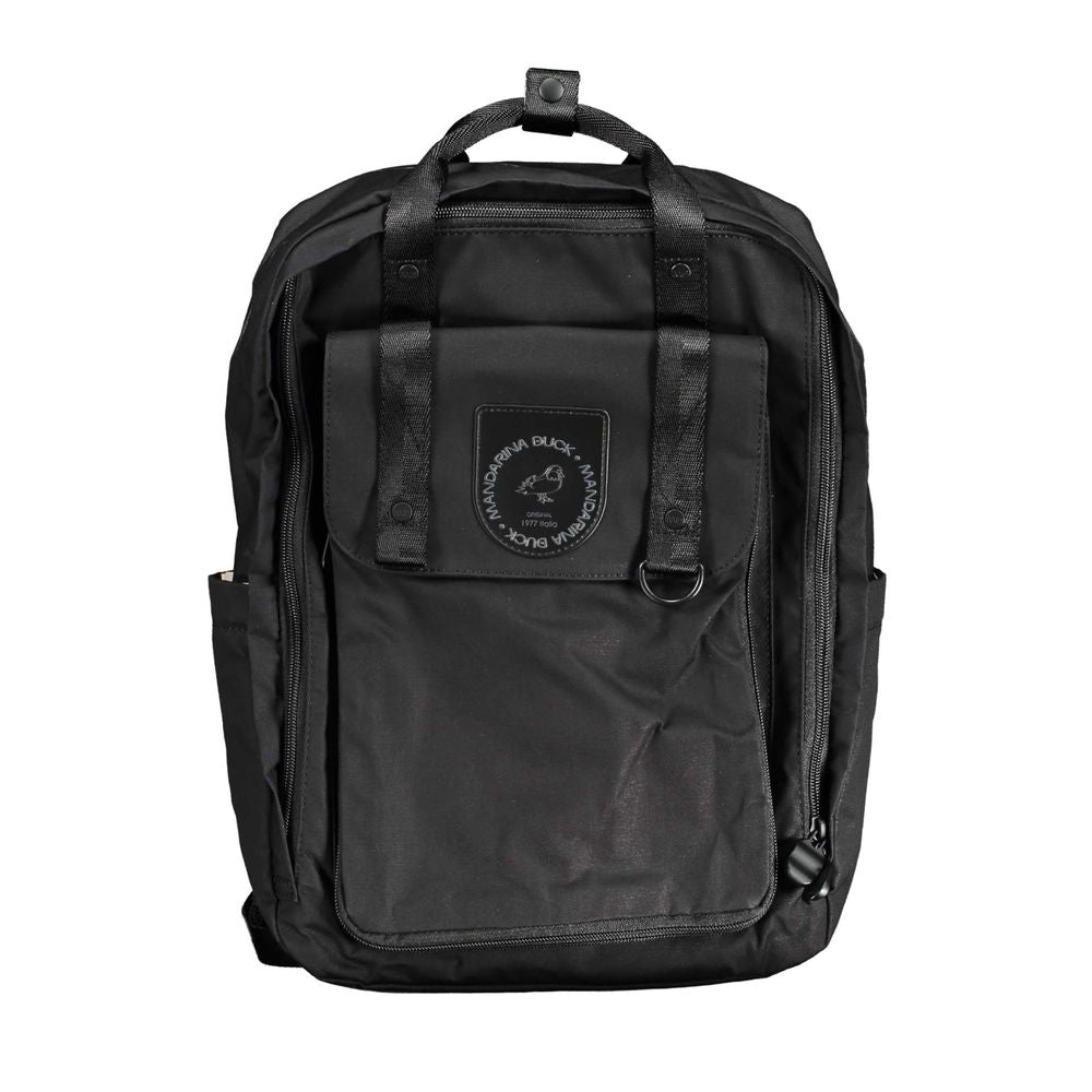 Mandarina Duck Black Cotton Backpack -  Luxury Backpacks for Women -  Mandarina Duck.