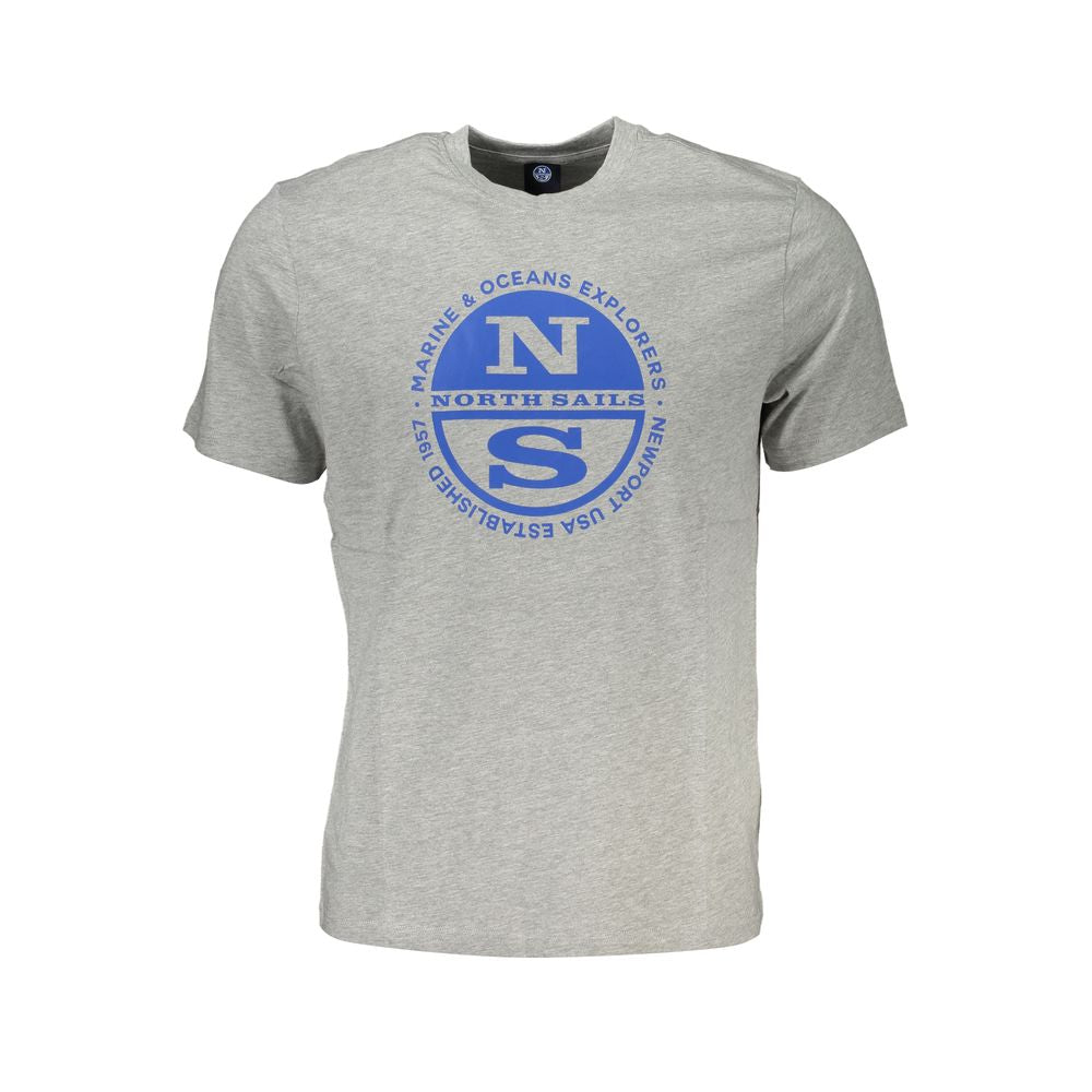 North Sails Brown Cotton Men T-Shirt -   -  North Sails.