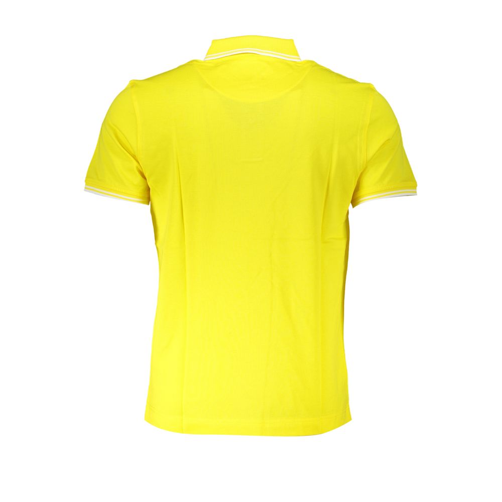 Harmont & Blaine Elegant Yellow Cotton Polo with Contrast Details -   -  Harmont & Blaine.