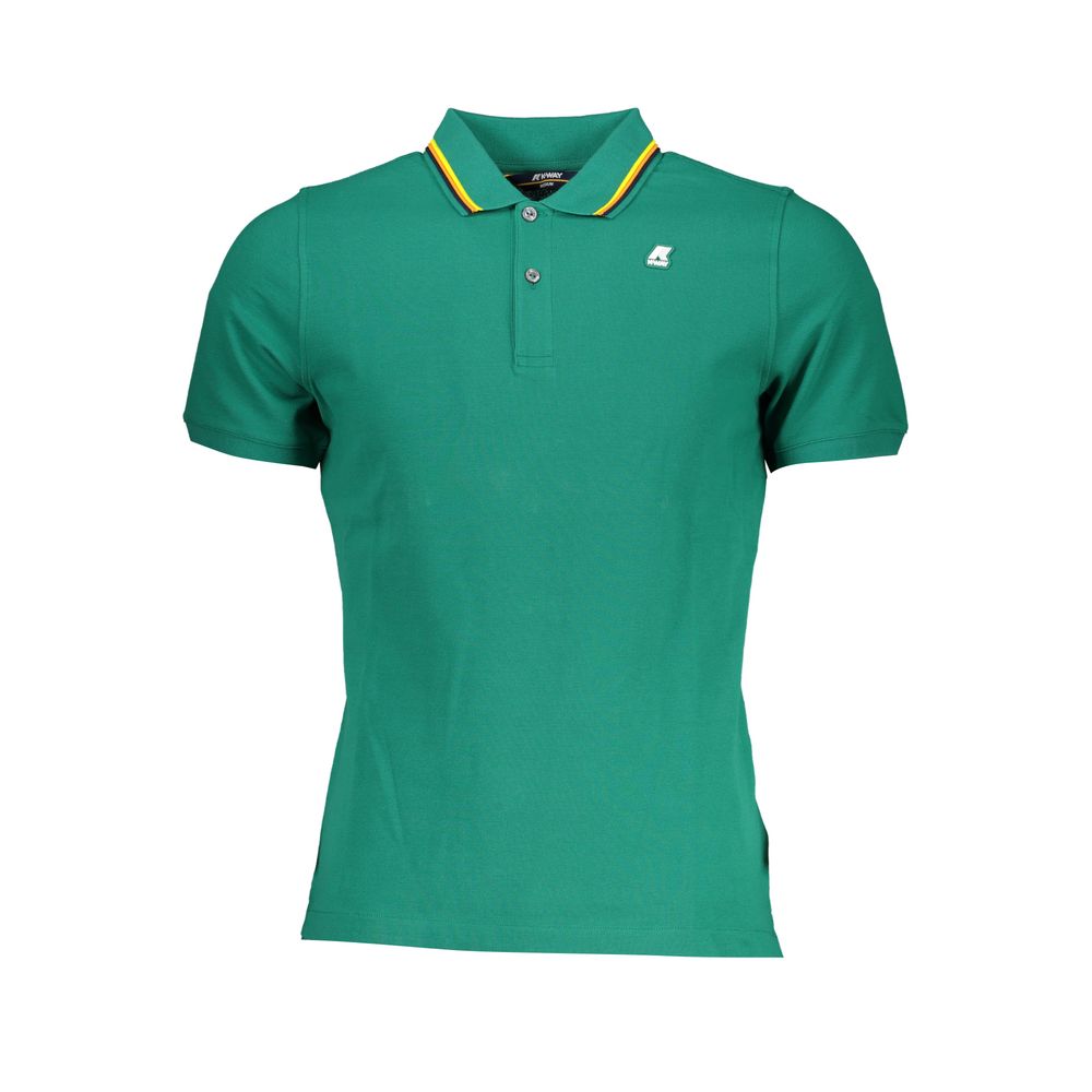 K-WAY Green Cotton Polo Shirt -   -  K-WAY.
