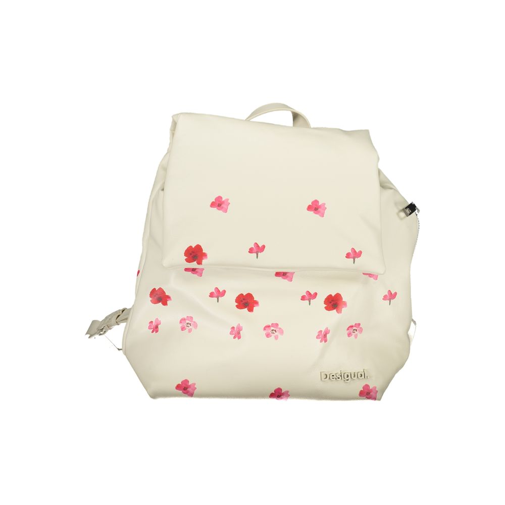 Desigual White Polyethylene Backpack -  Luxury Backpacks for Women -  Desigual.