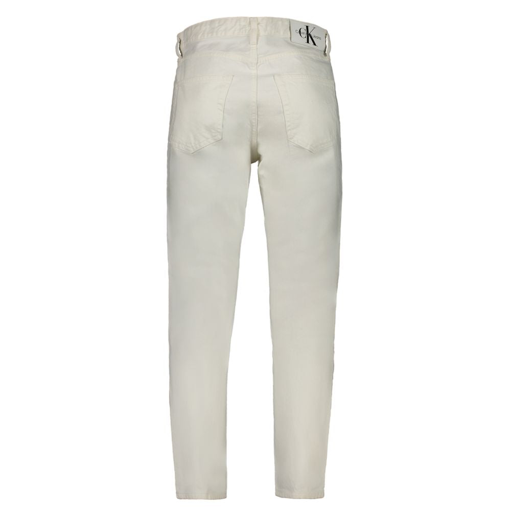 Calvin Klein White Cotton Jeans & Pant -   -  Calvin Klein.