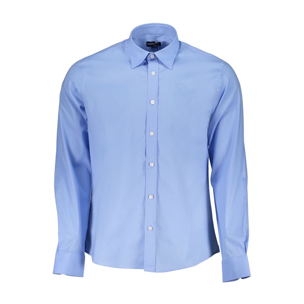 North Sails Light Blue Cotton Men Shirt -   -  North Sails.