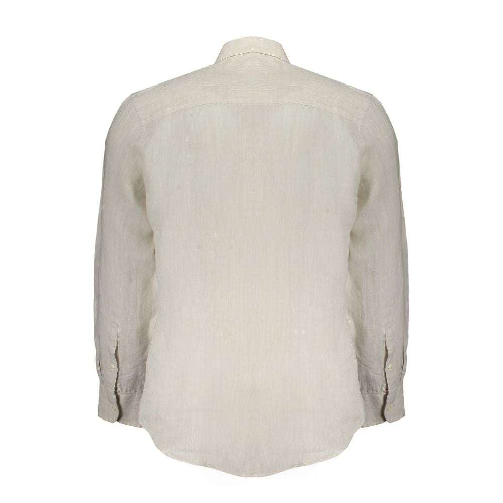 North Sails Beige Linen Shirt -   -  North Sails.
