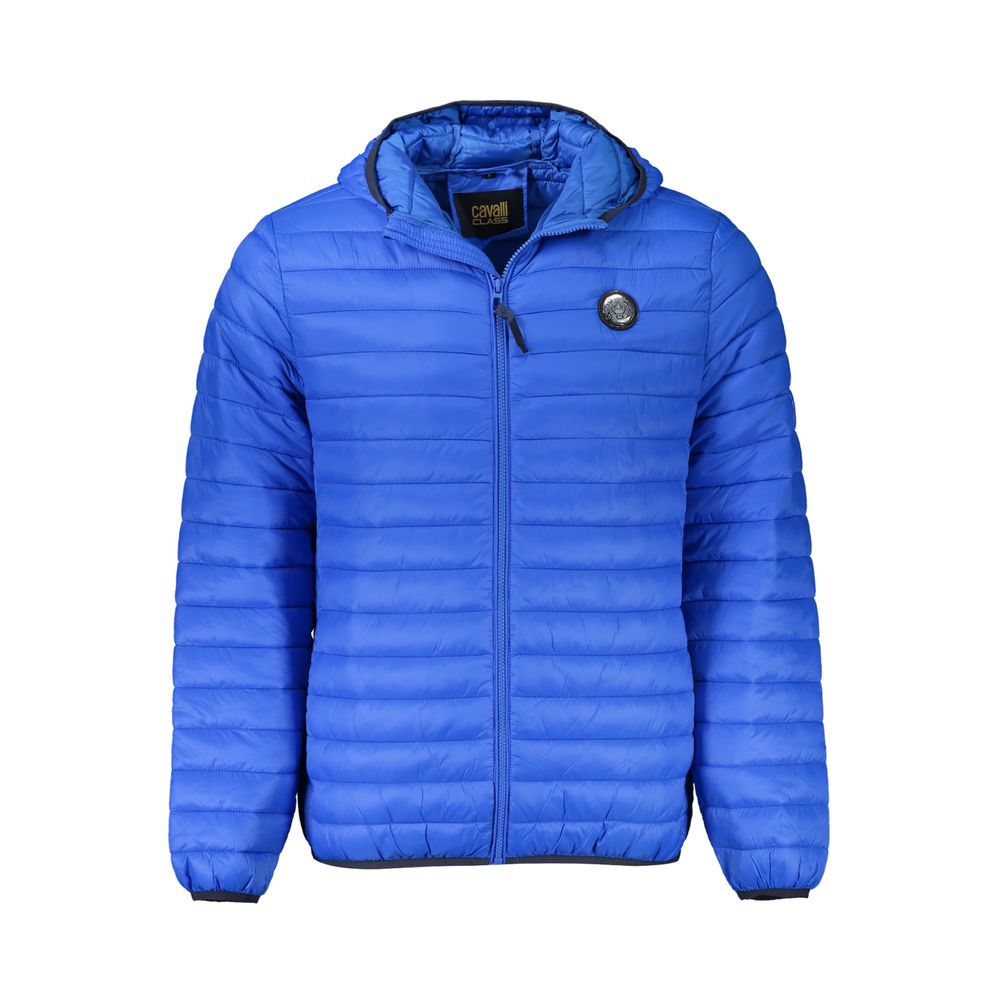 Cavalli Class Blue Polyamide Men Jacket -   -  Cavalli Class.