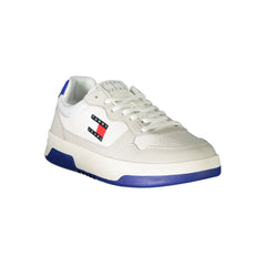 Tommy Hilfiger White Leather Men Sneaker -   -  Tommy Hilfiger.