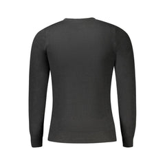 Cavalli Class Black Viscose Men Sweater -   -  Cavalli Class.