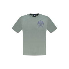 North Sails Green Cotton Men T-Shirt -   -  North Sails.