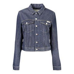 Calvin Klein Blue Cotton Women Jacket -   -  Calvin Klein.
