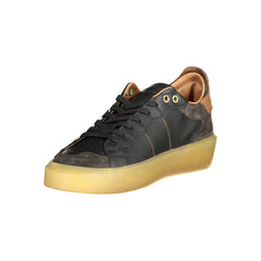 Blauer Black Leather Men Sneaker -   -  Blauer.
