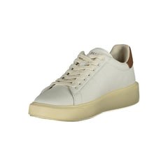 Blauer White Leather Men Sneaker -   -  Blauer.