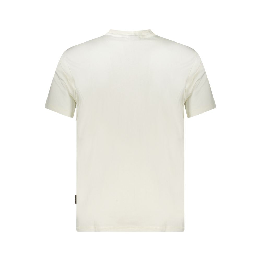 Napapijri White Cotton Men T-Shirt -   -  Napapijri.