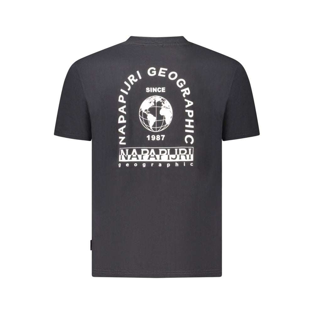 Napapijri Black Cotton Men T-Shirt -   -  Napapijri.
