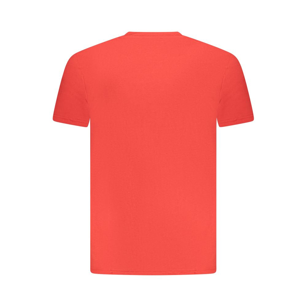 Cavalli Class Red Cotton Men T-Shirt -   -  Cavalli Class.