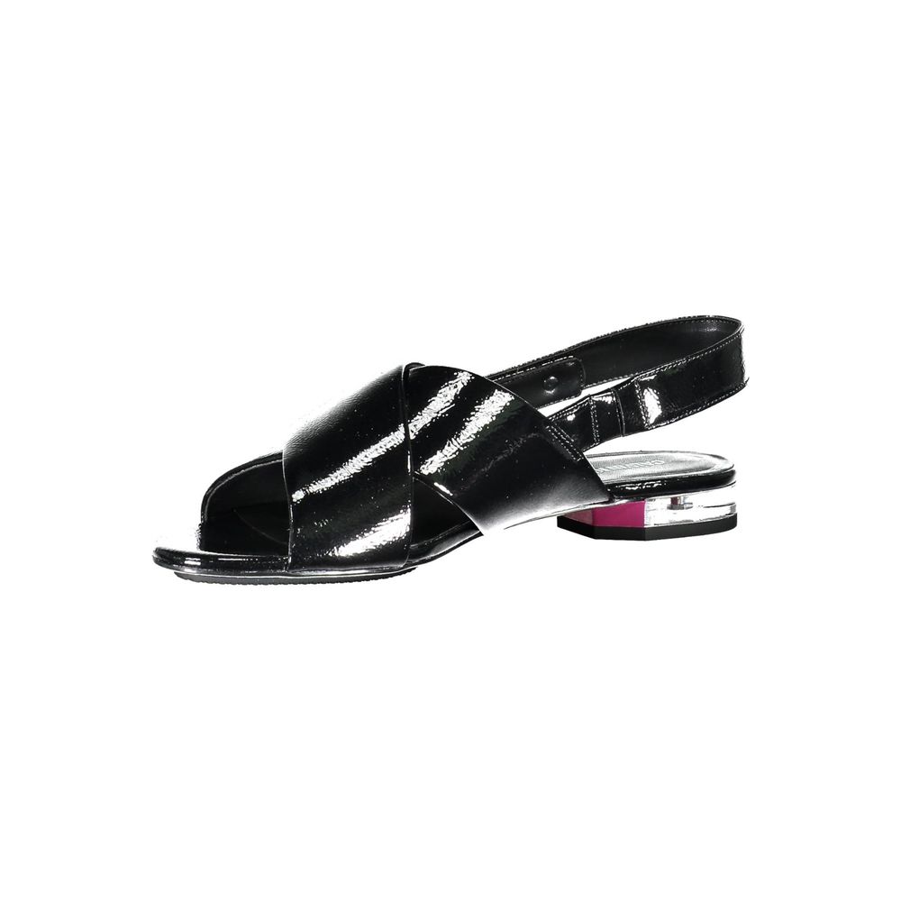 Calvin Klein Black Leather Women Sandal -   -  Calvin Klein.