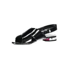 Calvin Klein Black Leather Women Sandal -   -  Calvin Klein.