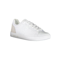 Napapijri White Leather Men Sneaker -   -  Napapijri.