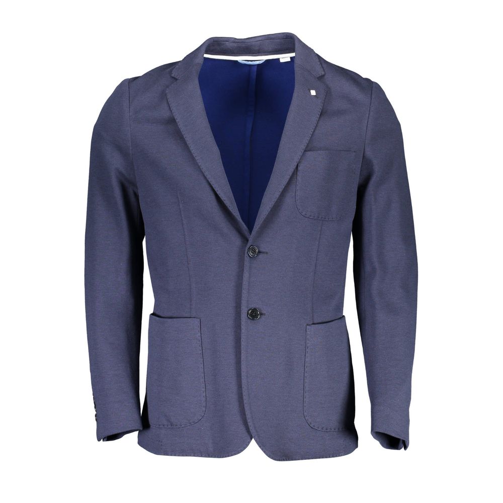 Gant Blue Cotton Men Jacket -   -  Gant.