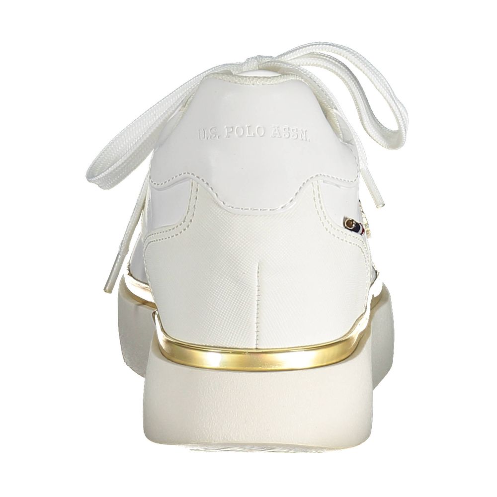 U.S. POLO ASSN. White Polyester Women Sneaker -   -  U.S. POLO ASSN..