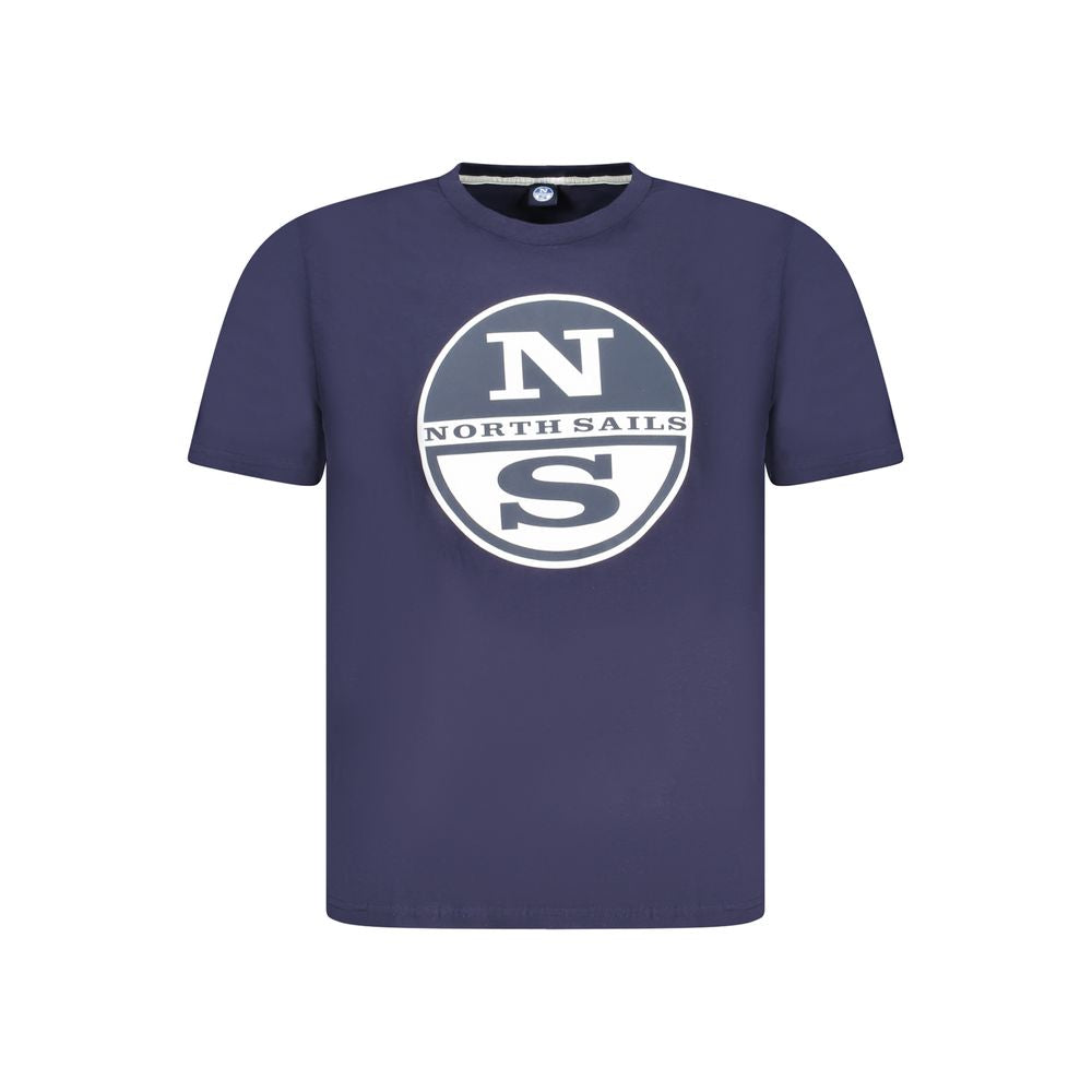 North Sails Blue Cotton Men T-Shirt -   -  North Sails.