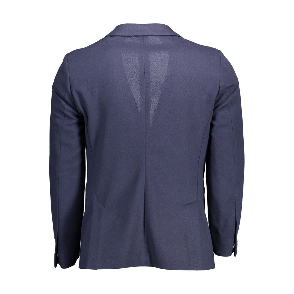 Gant Blue Cotton Men Jacket -   -  Gant.