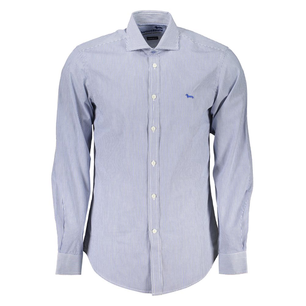 Harmont & Blaine Elegant Blue Organic Cotton Shirt -   -  Harmont & Blaine.