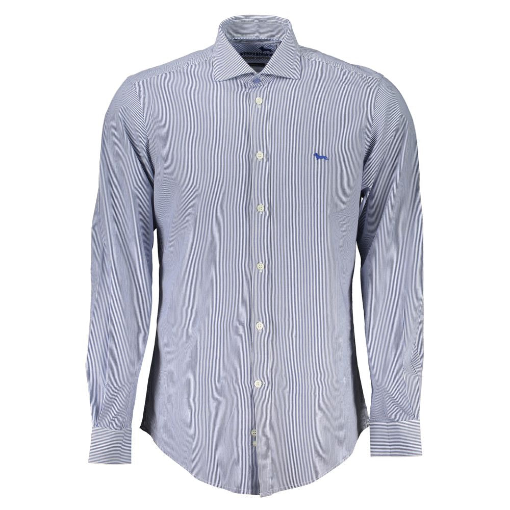 Harmont & Blaine Elegant Blue Organic Cotton Shirt -   -  Harmont & Blaine.