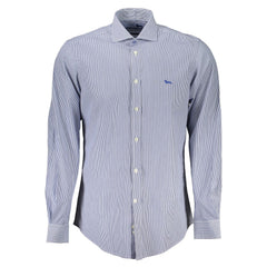 Harmont & Blaine Elegant Blue Organic Cotton Shirt -   -  Harmont & Blaine.