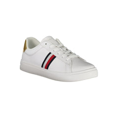 Tommy Hilfiger White Leather Women Sneaker -   -  Tommy Hilfiger.