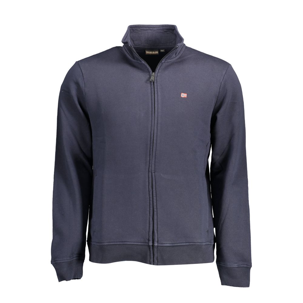 Napapijri Blue Cotton Men Sweater -   -  Napapijri.