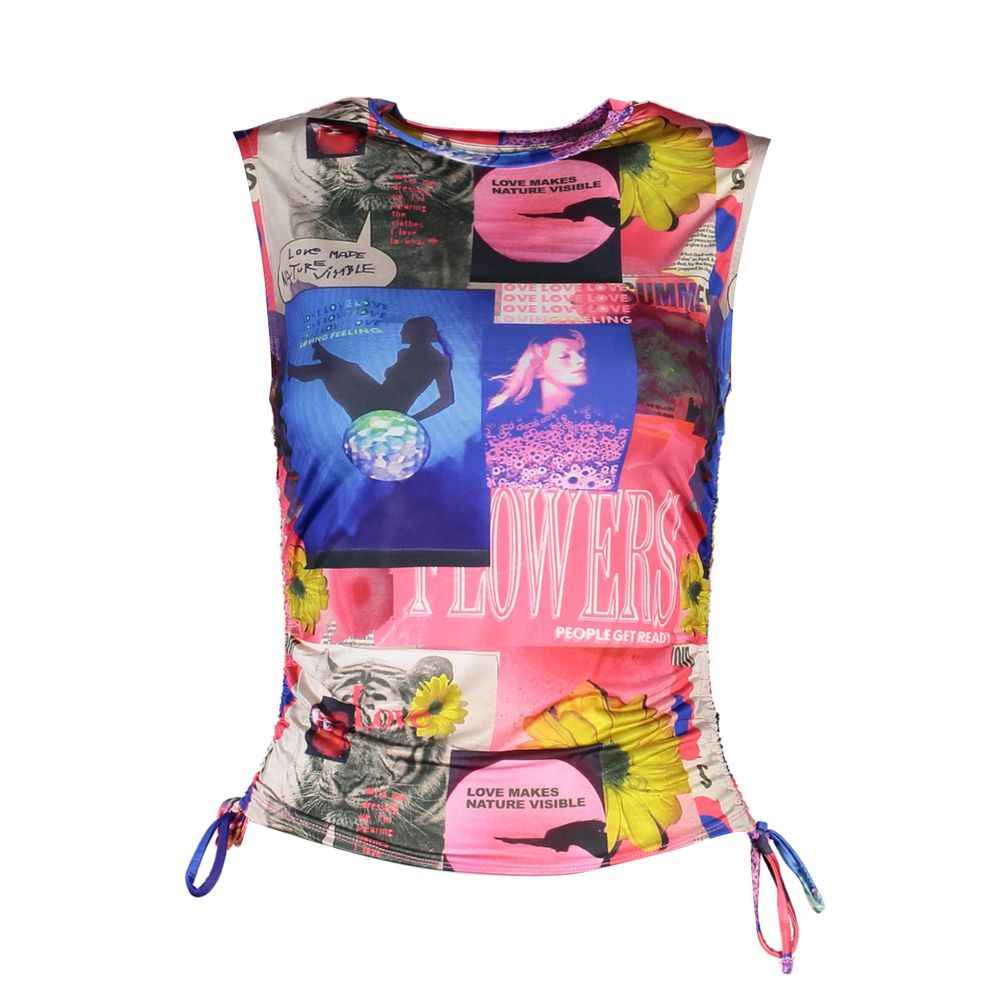 Desigual Blue Acetate Women Top -   -  Desigual.
