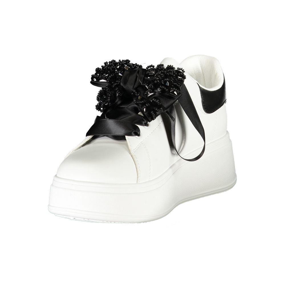 Laura Biagiotti White Polyester Women Sneaker -   -  Laura Biagiotti.